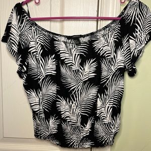 Forever 21 Off the Shoulder Floral Tank Top